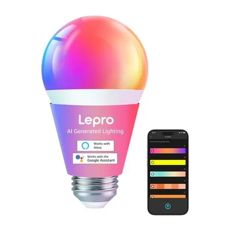 LEPRO B1 E27 LED Bulb with Bluetooth and Wi-Fi, 806 lm